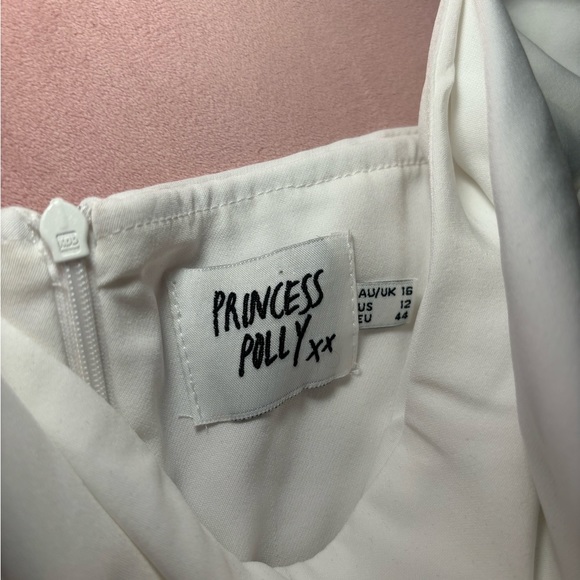 Princess Polly Lillie Long Sleeve Mini Dress White | Large - Picture 5 of 8